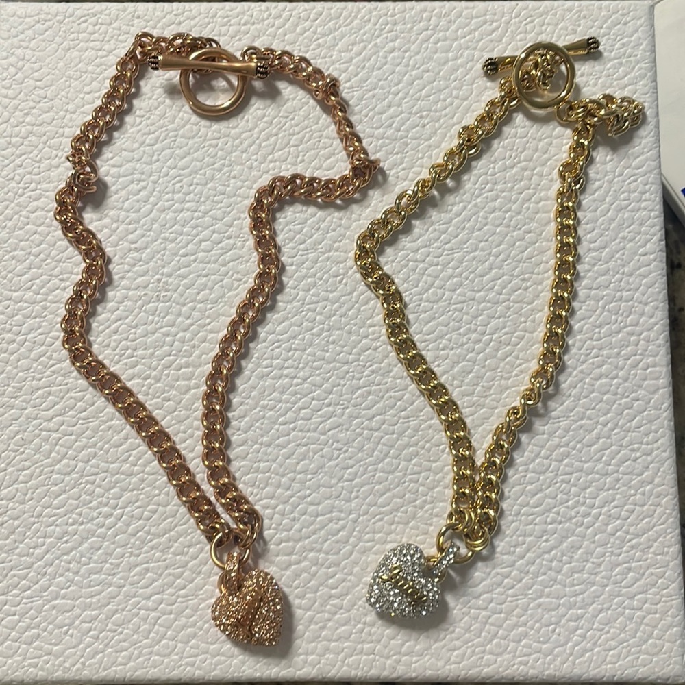COPY - Juicy Couture Heart Pave Necklace